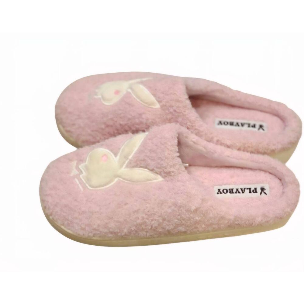 Playboy Bunny‎ Logo Memory Foam Indoor/Outdoor Slippers